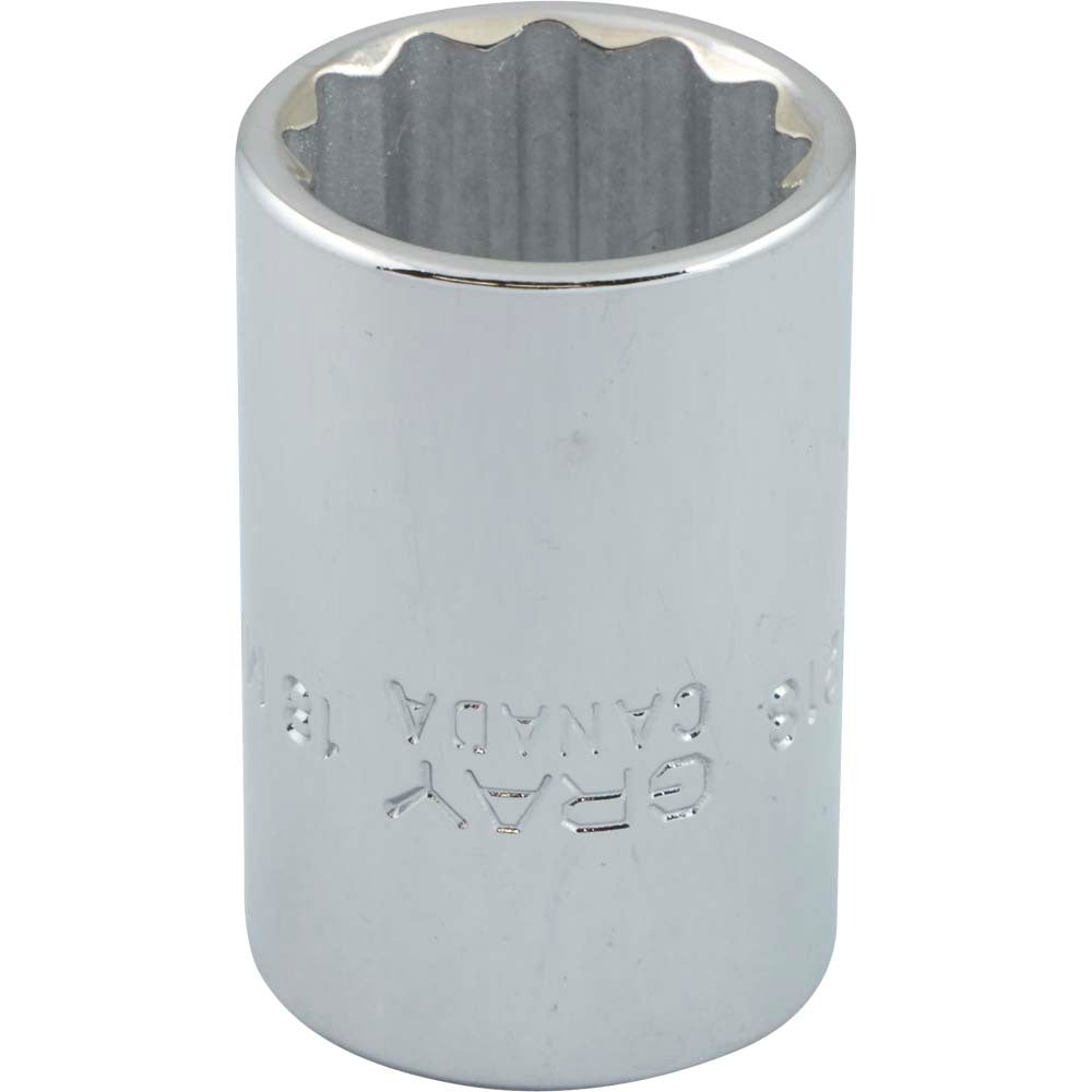 Socket - 1/2" Drive, 18mm Hex, 12-Point