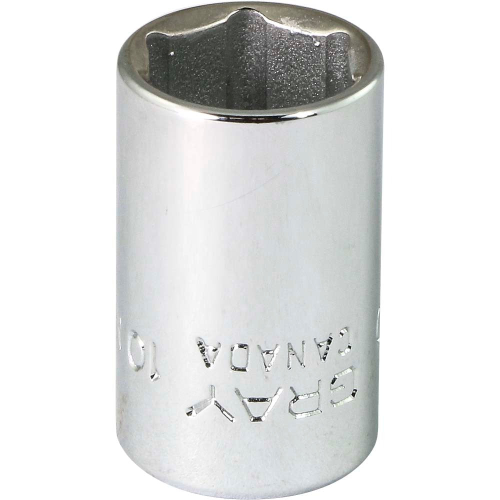 Socket - 1/4" Drive, 10mm Hex, 6-Point