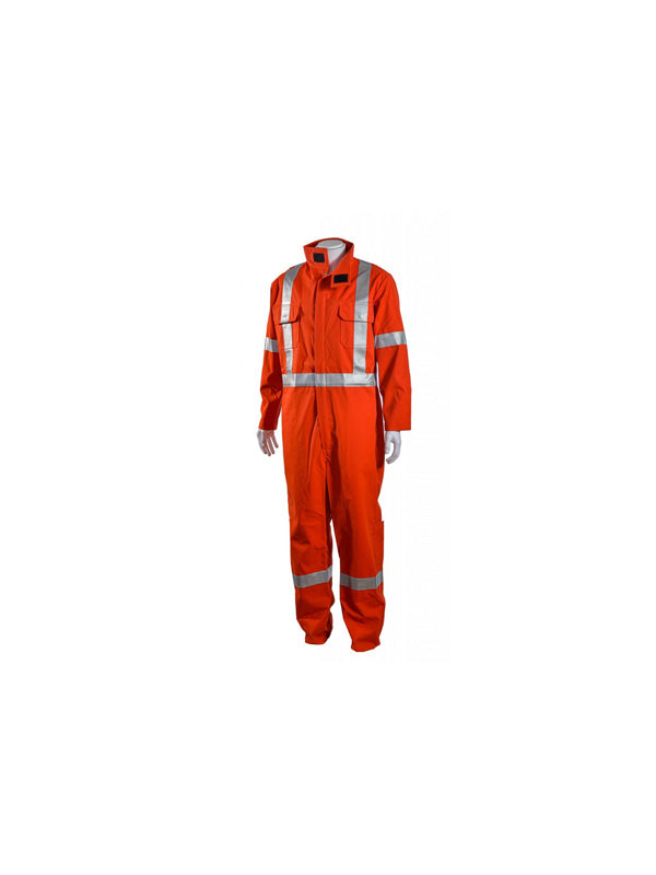 Orange electrician coverall with zipper sz. : 52t