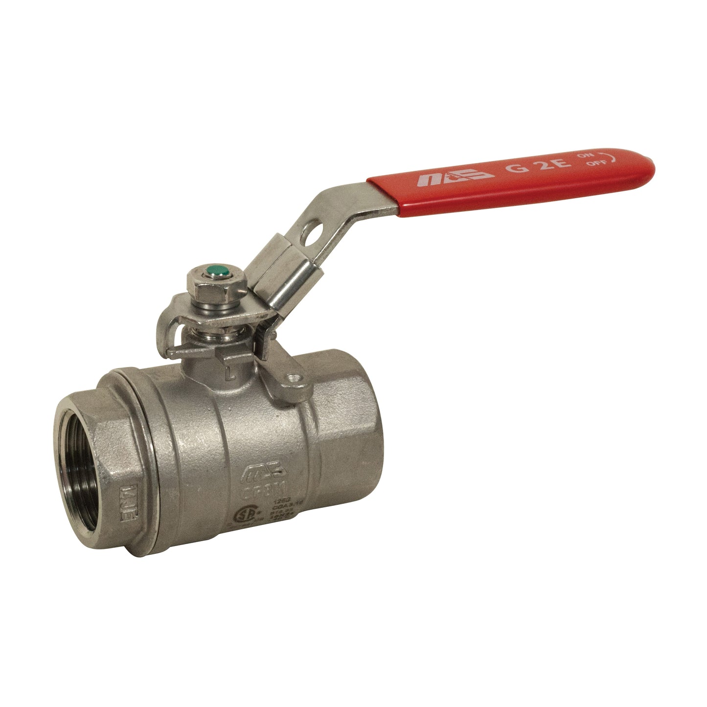 Robinet à boisseau sphérique 2 pièces mas, acier inoxydable, 1-1/2 po