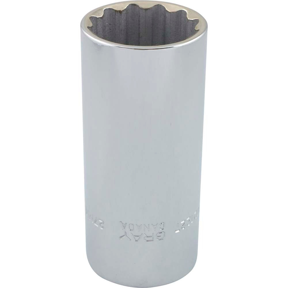 Douille 27 mm x 1/2" 12 pans profonde