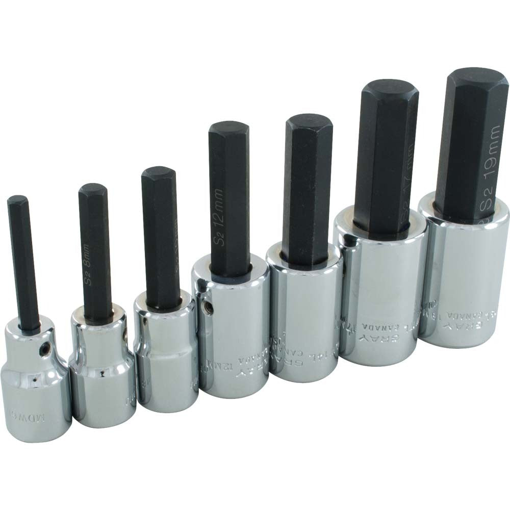 Socket Set - Metric, Hex Head, 1/2" Drive
