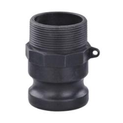 Adapter Groove and Cam 1-1/2", Type F, MNPT, Polypropylene