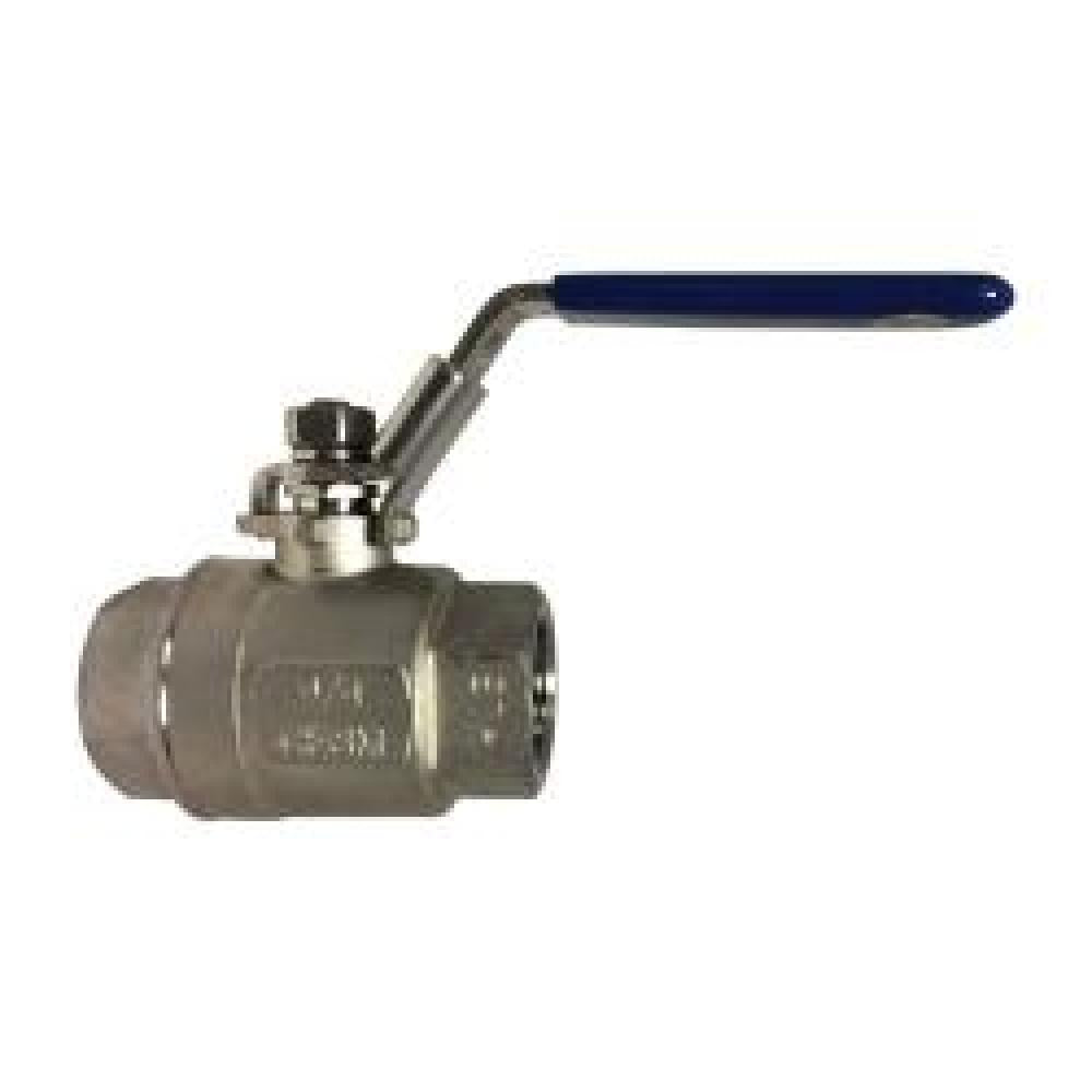 Ball Valve 2-Piece FNPT 1/2" 1000 PSI WOG Stainless Steel