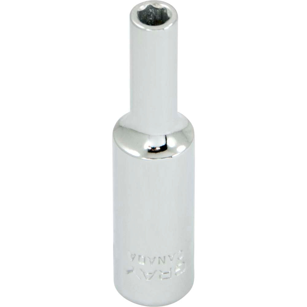 Deep Socket - 1/4" Drive, 4mm Hex, 6-Point