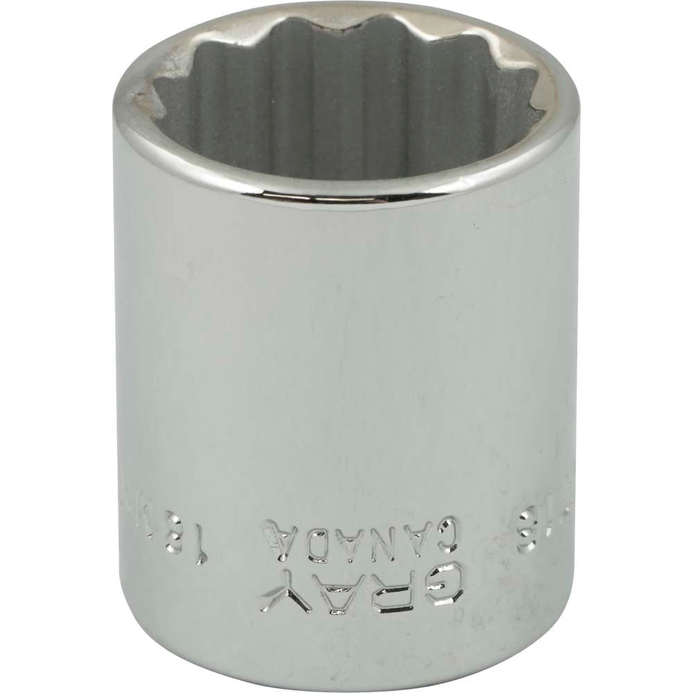Socket - 3/8" Drive, 18mm Hex, 12-Point