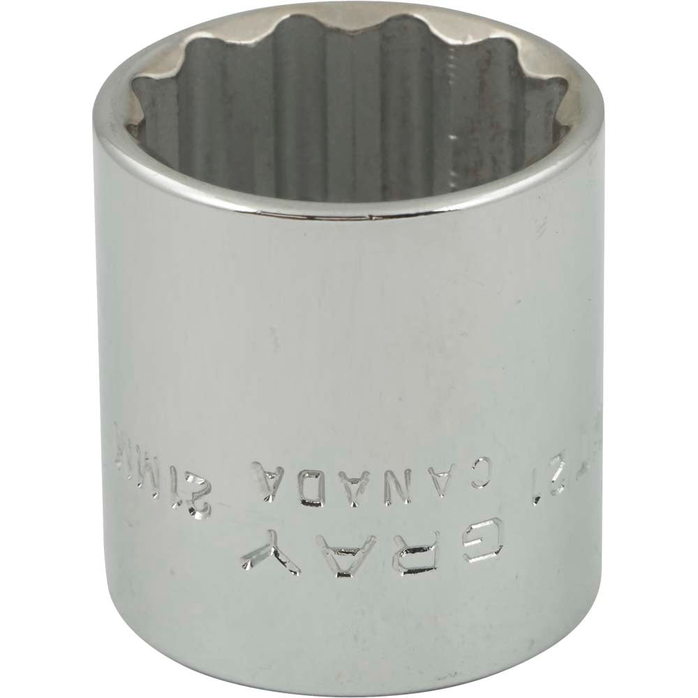 Socket - 3/8" Drive, 21mm Hex, 12-Point