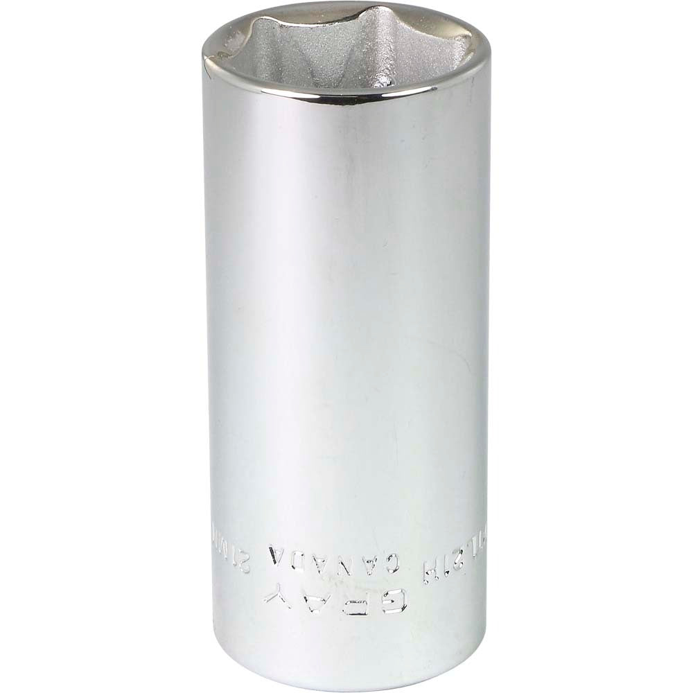 Deep Socket - 3/8" Drive, 21mm Hex, 6-Point