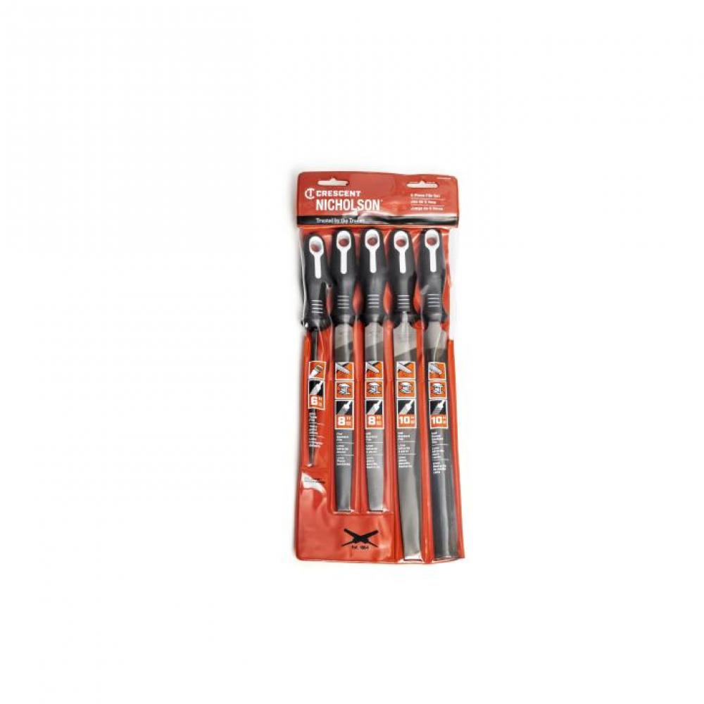 5 Piece General Purpose File Kit, Ergonomic Handles