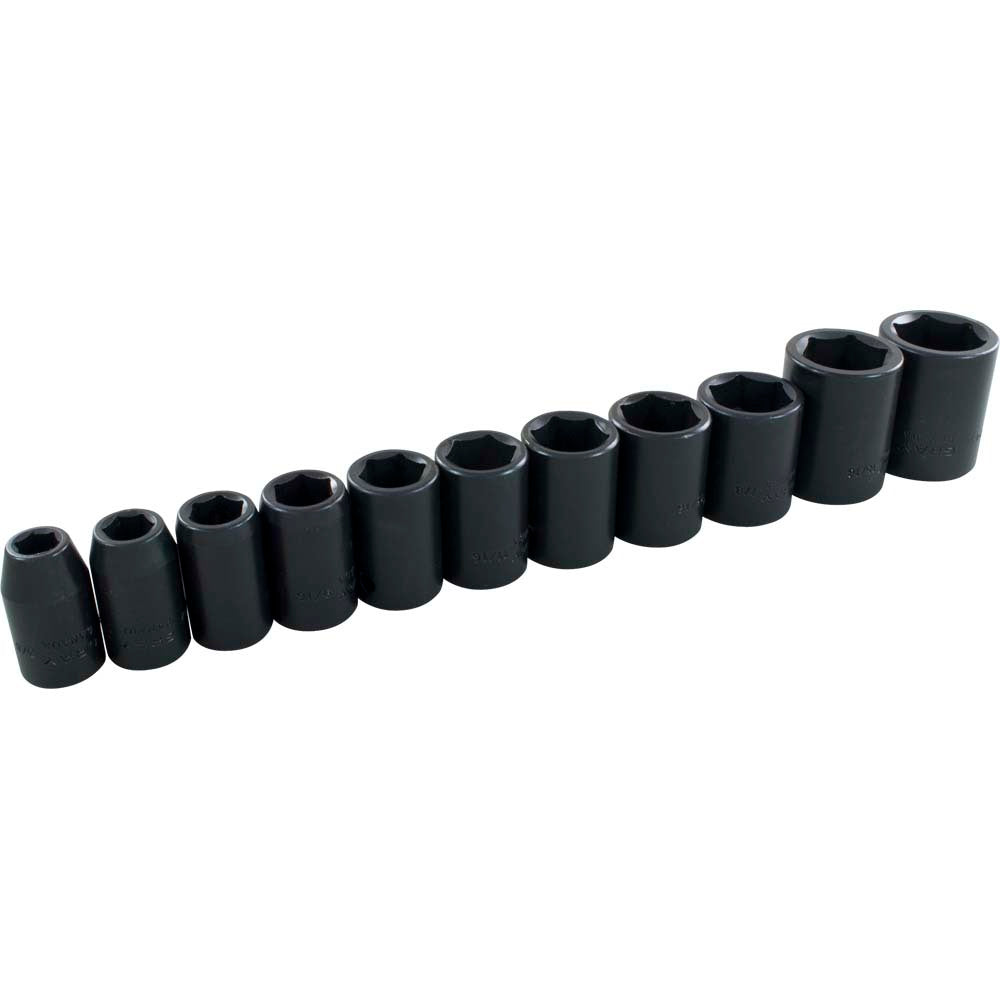 Socket Set - Impact, 1/2" Drive, 11 Pieces