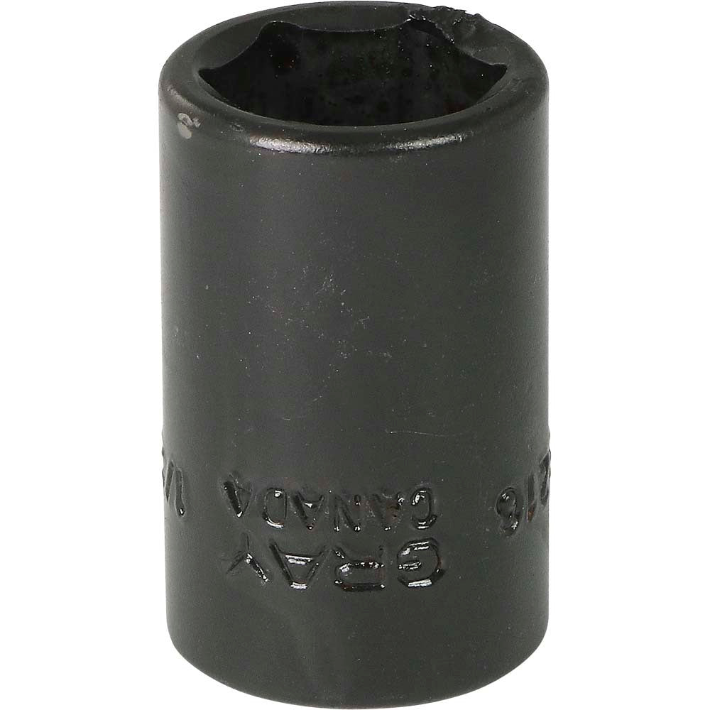 Impact Socket - 3/8" Drive, 1/2" Hex, 6-Point