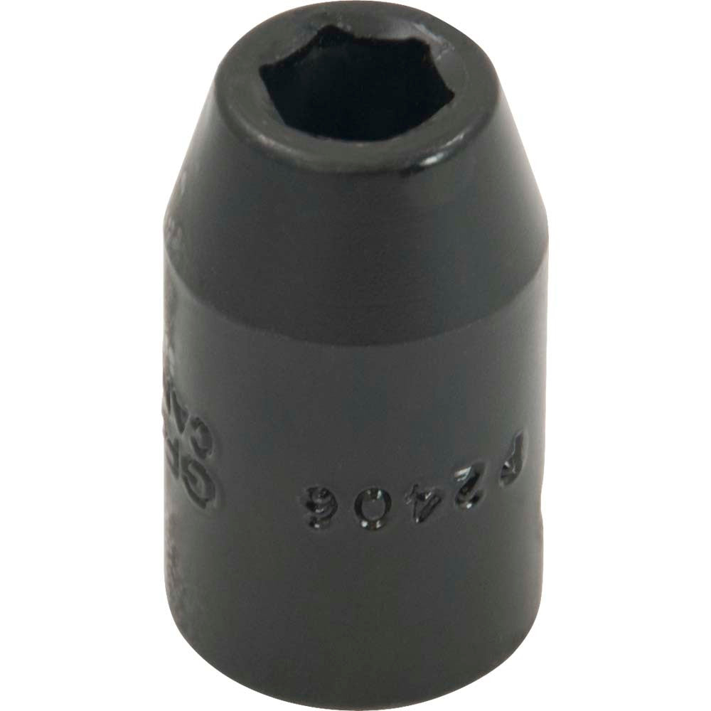 Impact Socket - 1/2" Drive, 3/8" Hex, 6-Point - Standard