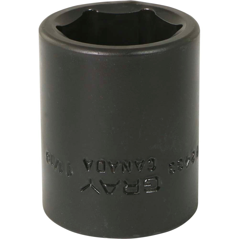 Impact Socket - 1/2" Drive, 1-1/16" Hex, 6-Point - Standard