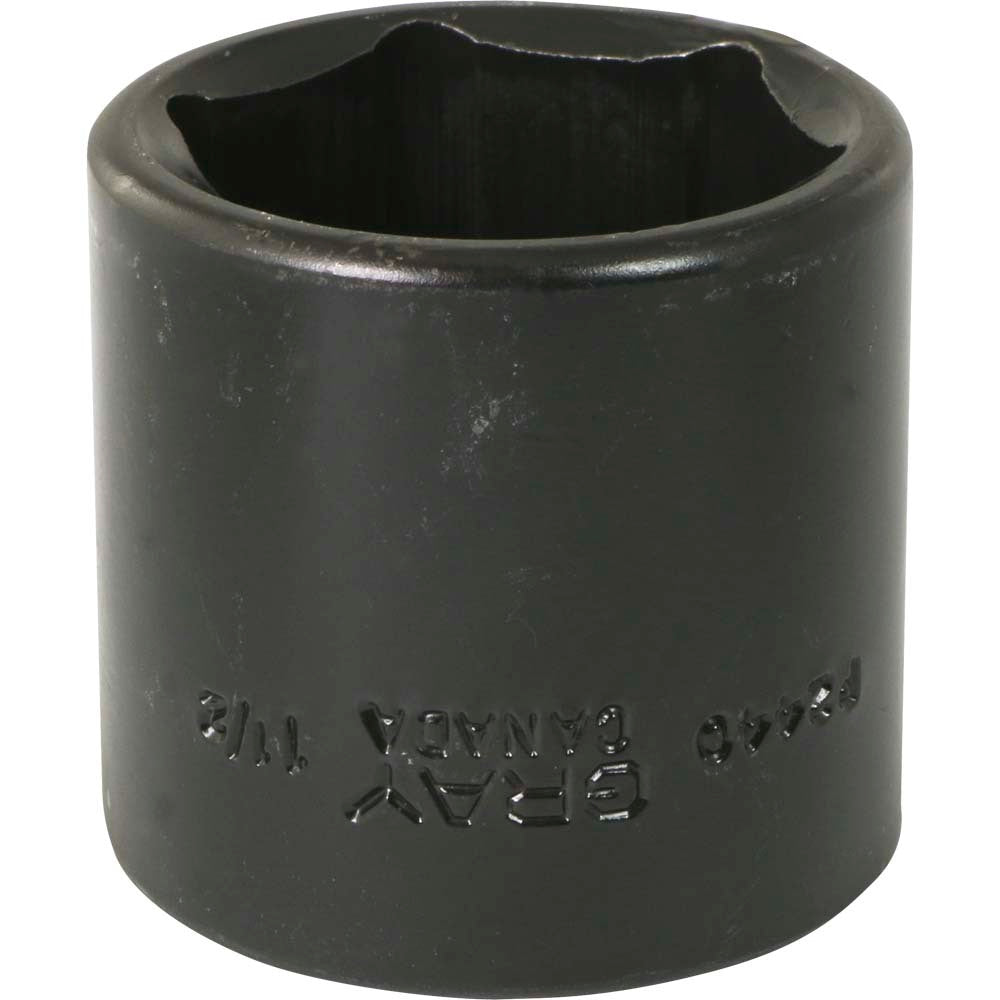 Socket - 1-1/2" x 1/2" Drive, 6-Point, Regular