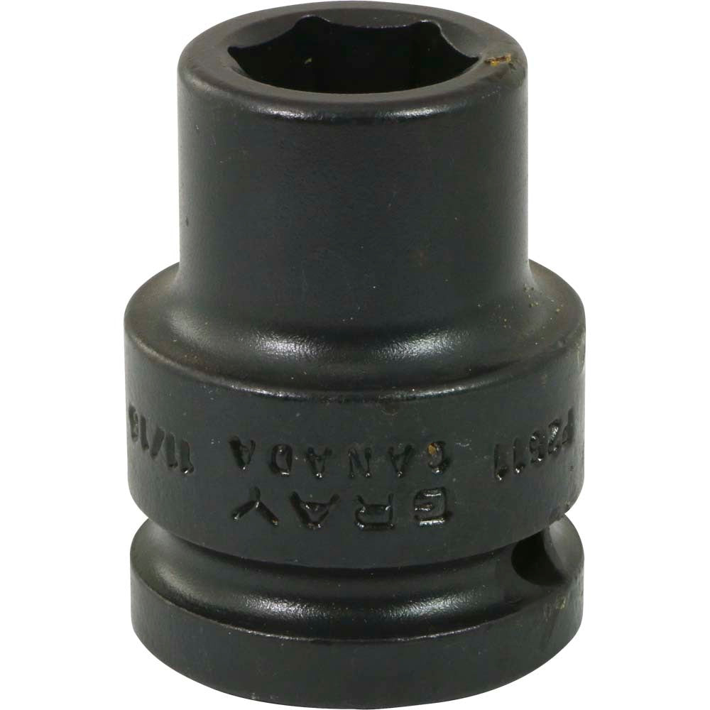 Impact Socket - 3/4" Drive, 11/16" Hex, 6-Point