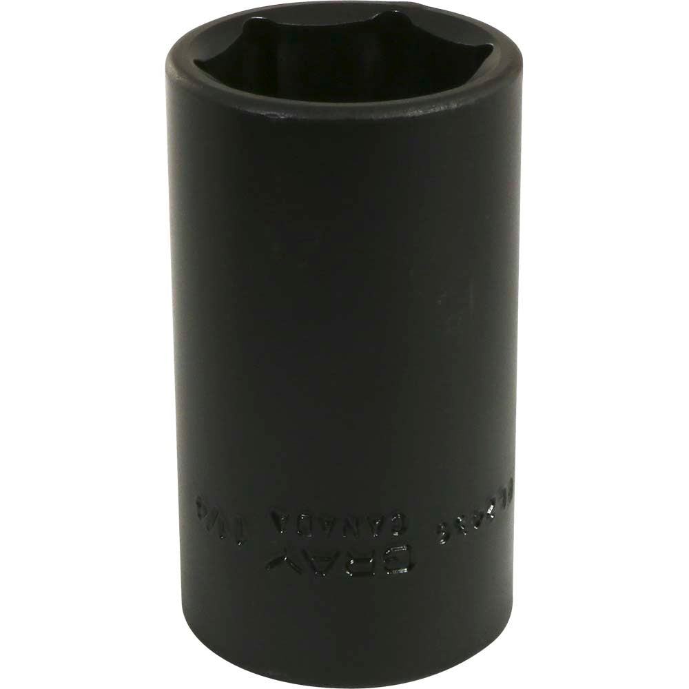 Impact Socket - 1/2" Drive, 1-1/4" Hex, 6-Point - Durable