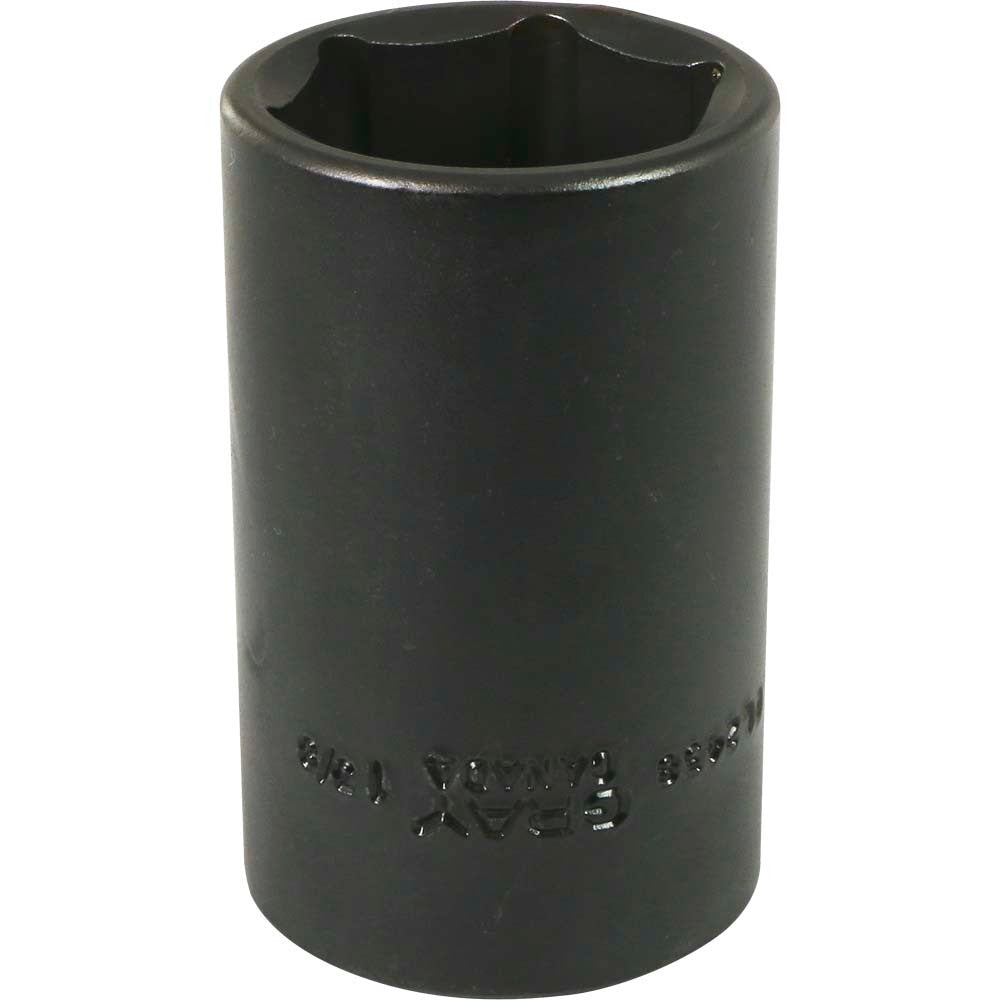 Impact Socket - 1/2" Drive, 1-3/8" Hex, 6-Point - Heavy-Duty