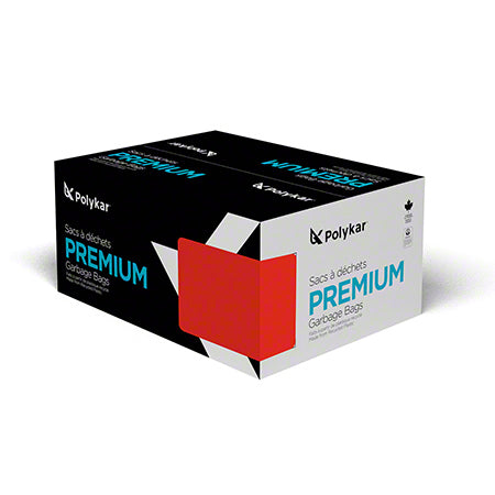 Sacs à ordures, extra-fort, noir, 1.4Mil, 42''x48'', 100/cs