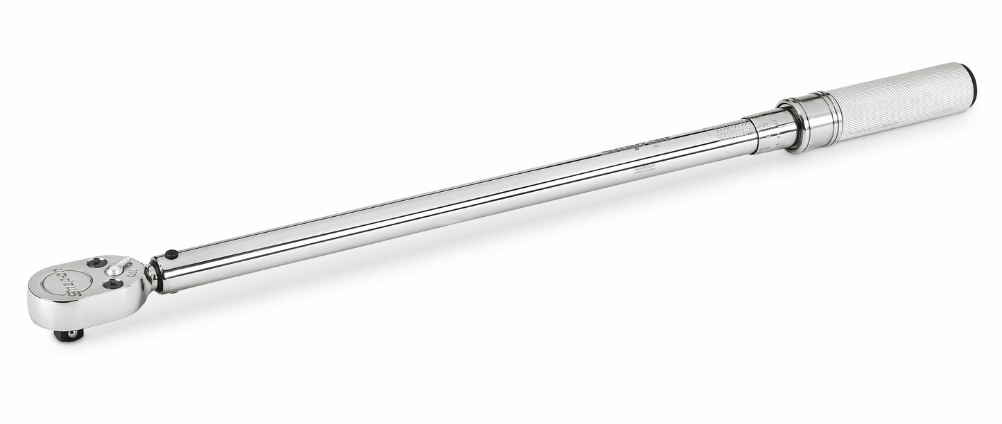 Clé Dynamométrique à Cliquet Fixe Ajustable SAE avec Entraînement 1/2" (50–250 ft-lb)