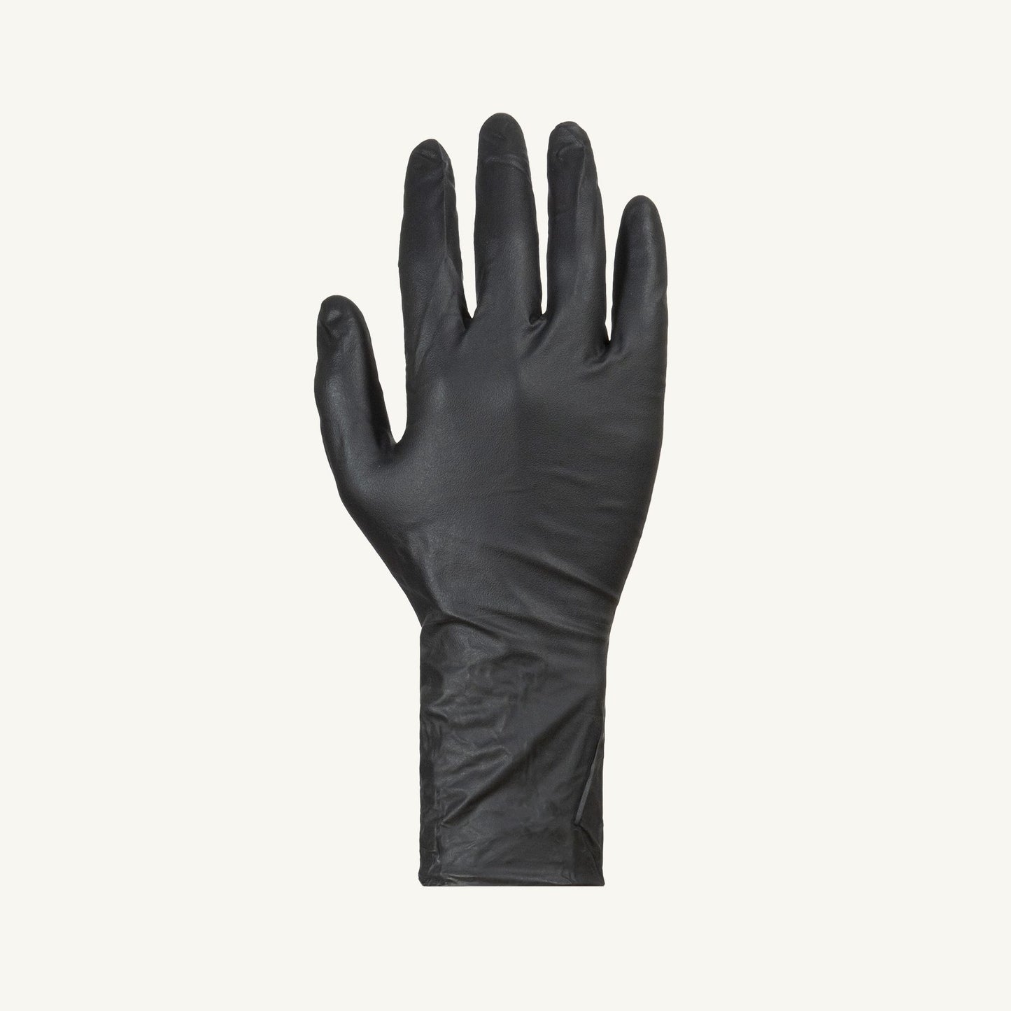 Gants nitrile alimentaire 8 mil, noir, GR: L, 50/bte
