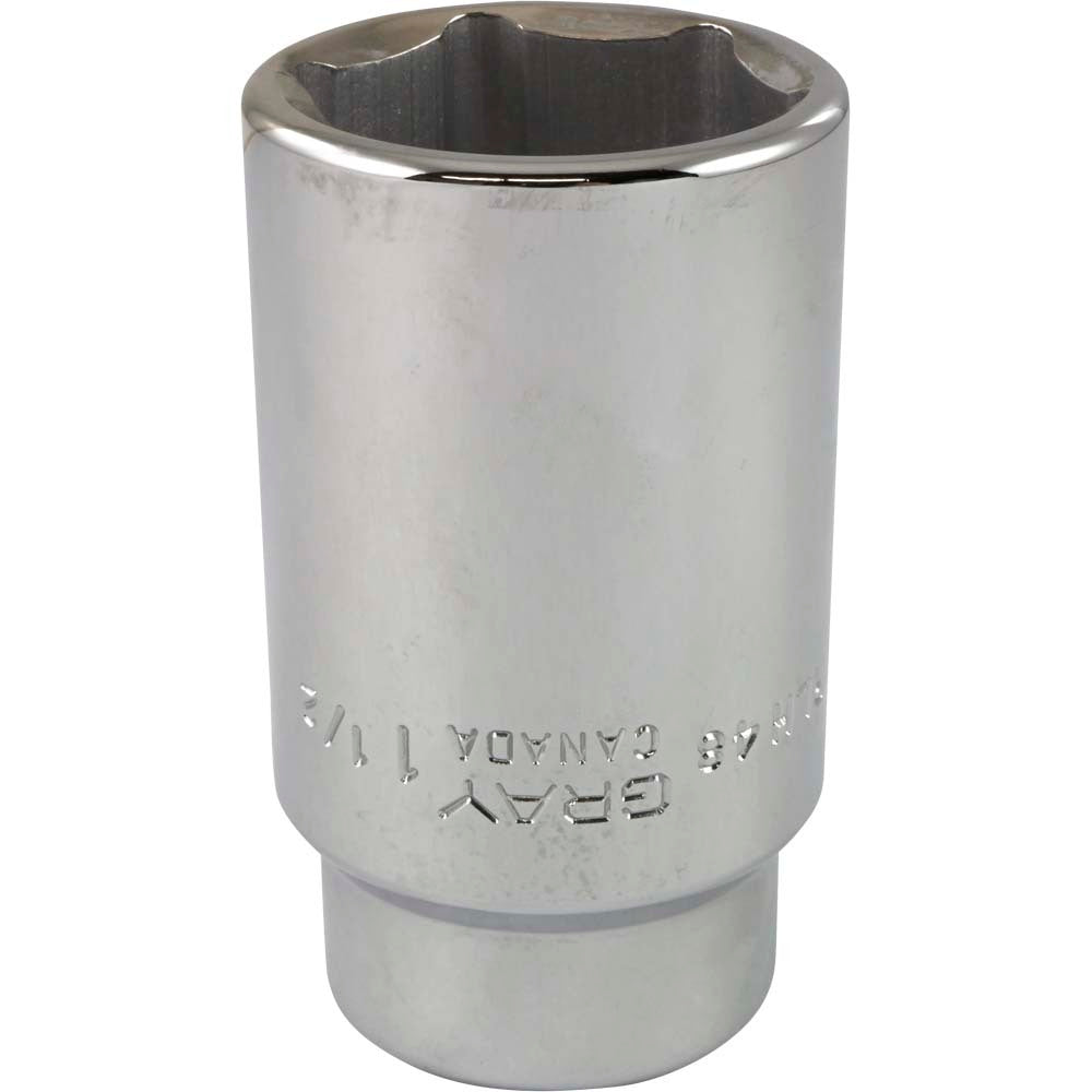 Douille profonde, entraînement 3/4", 6 pans 1-1/2"