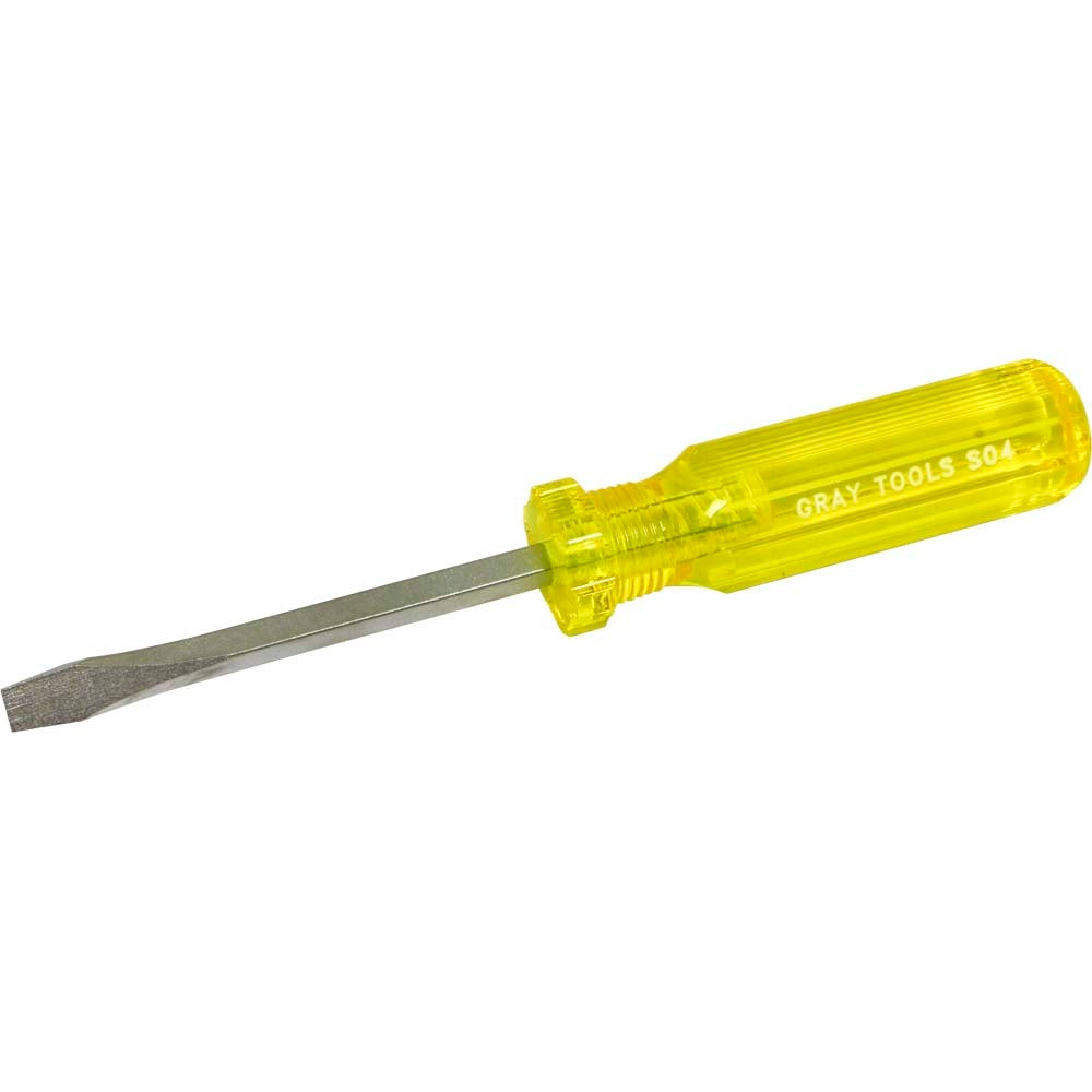 Screwdriver - Flat, 4" Square Shank, .037 X 1/4" Tip