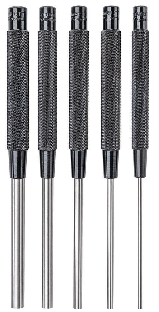 Steel Drive Pin Punch Set 0-8"/0-200mm Length 1/8"/3mm 3/16"/5mm 1/4"/6mm 5/16"/8mm 3/8"/9.5mm Punch Diameter