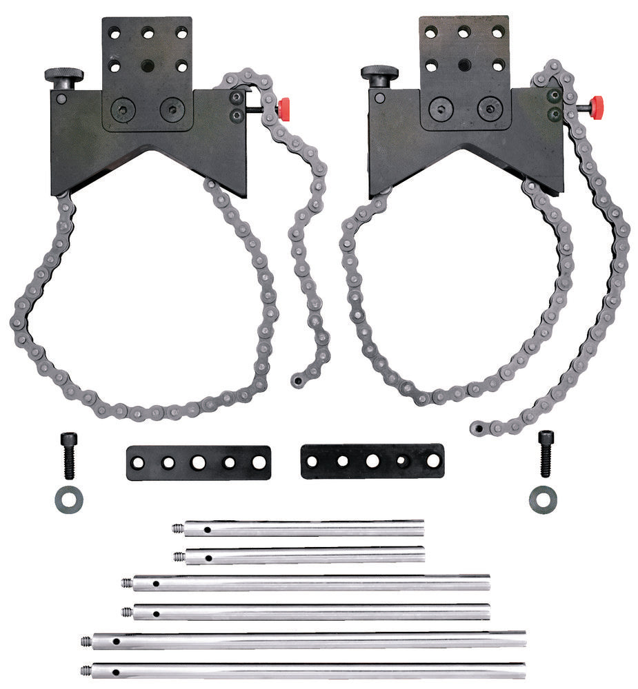 Ensemble de colliers d'alignement d'arbre avec plaques d'extension et poteaux