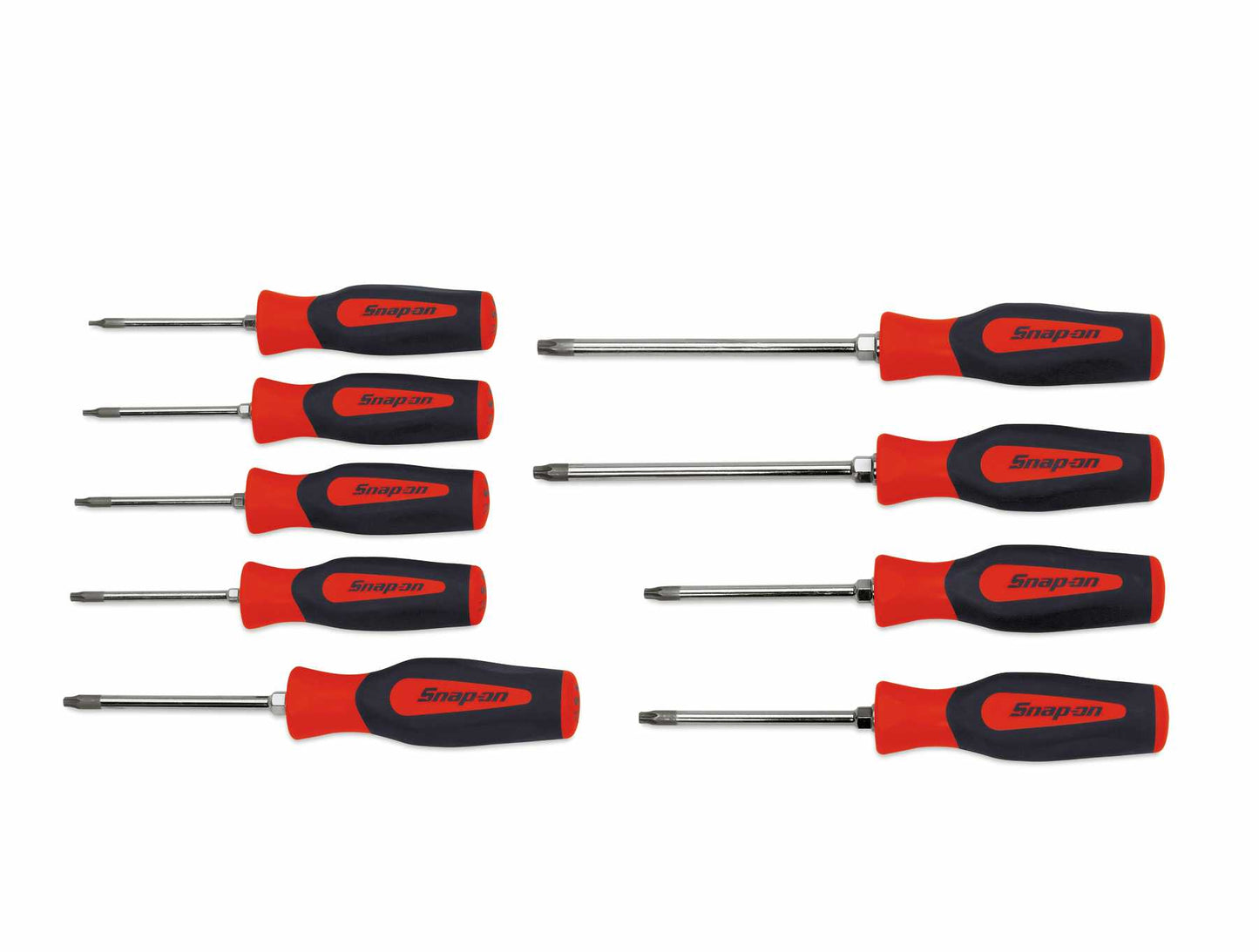 Jeu de 9 tournevis TORX® Instinct® à poignée souple (T8-T45) (rouge)