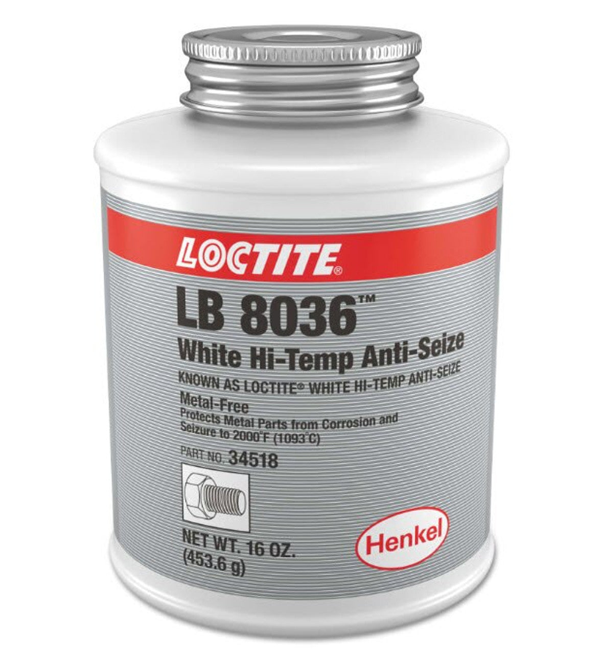 LOCTITE® LB 8036, General Purpose, Non-Metallic Formulation Anti-Seize, 16 oz Bottle