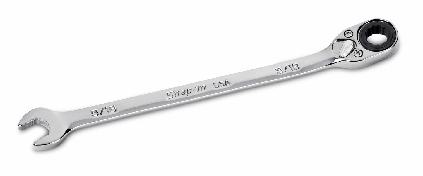 5/16" 12-Point SAE Flank Drive® Plus Reversible Ratcheting Combination Wrench