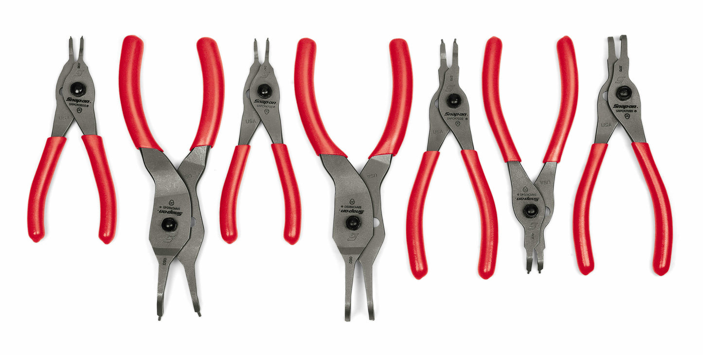 7 Piece Snap Ring Pliers Set (Red) Snap-On