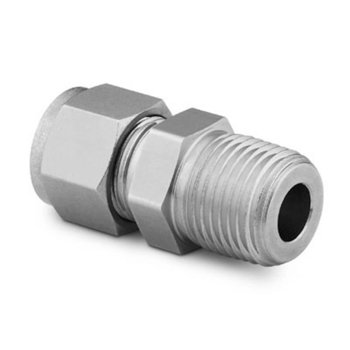 Stainless Steel Swagelok Tube Fitting, Male Connector, 3/8 in. Tube OD x 1/4 in. Male NPT