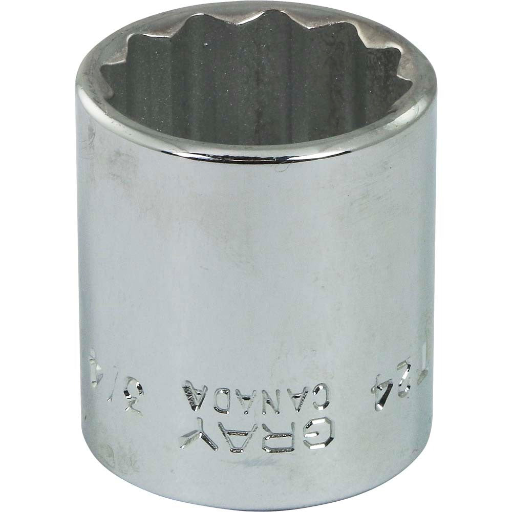 Socket - 3/8" Drive, 3/4" Hex, 12-Point