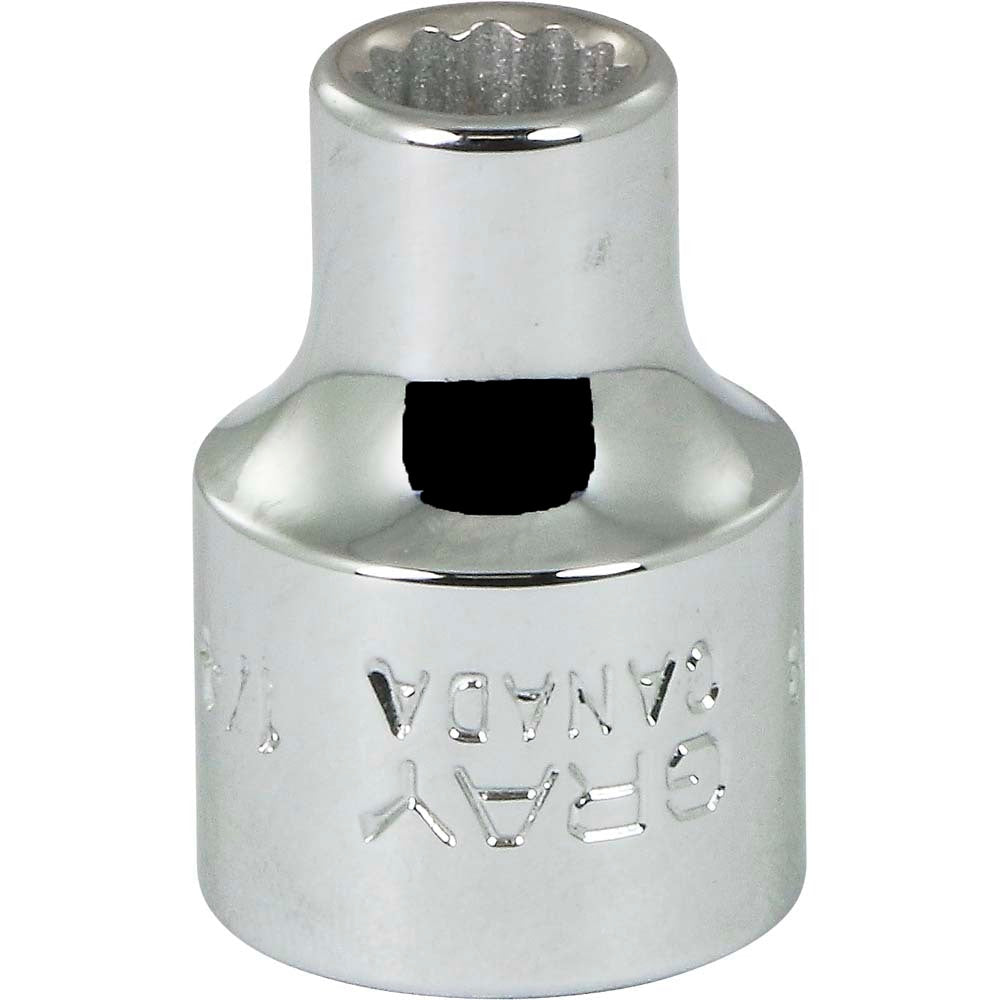 Socket - 3/8" Drive, 1/4" Hex, 12-Point