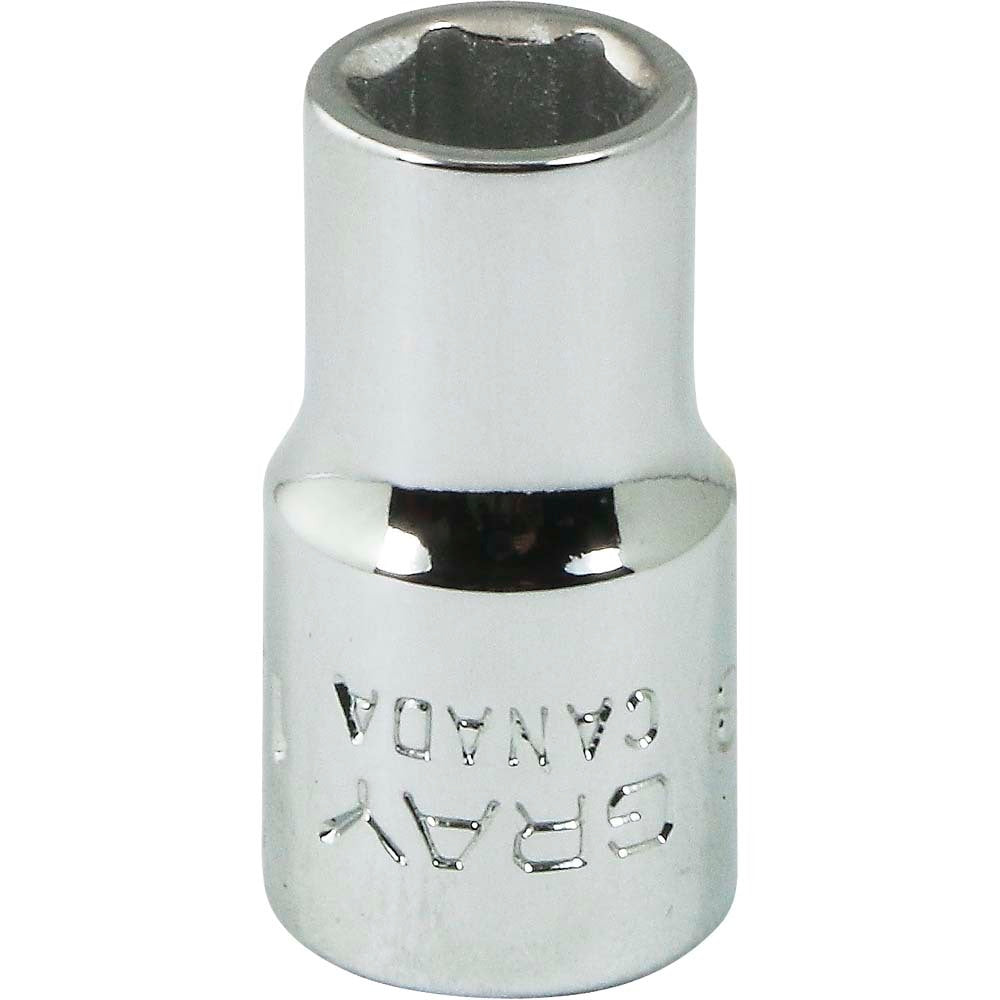 Socket - Chrome, 1/4" Drive, 1/4" Hex, 6-Point
