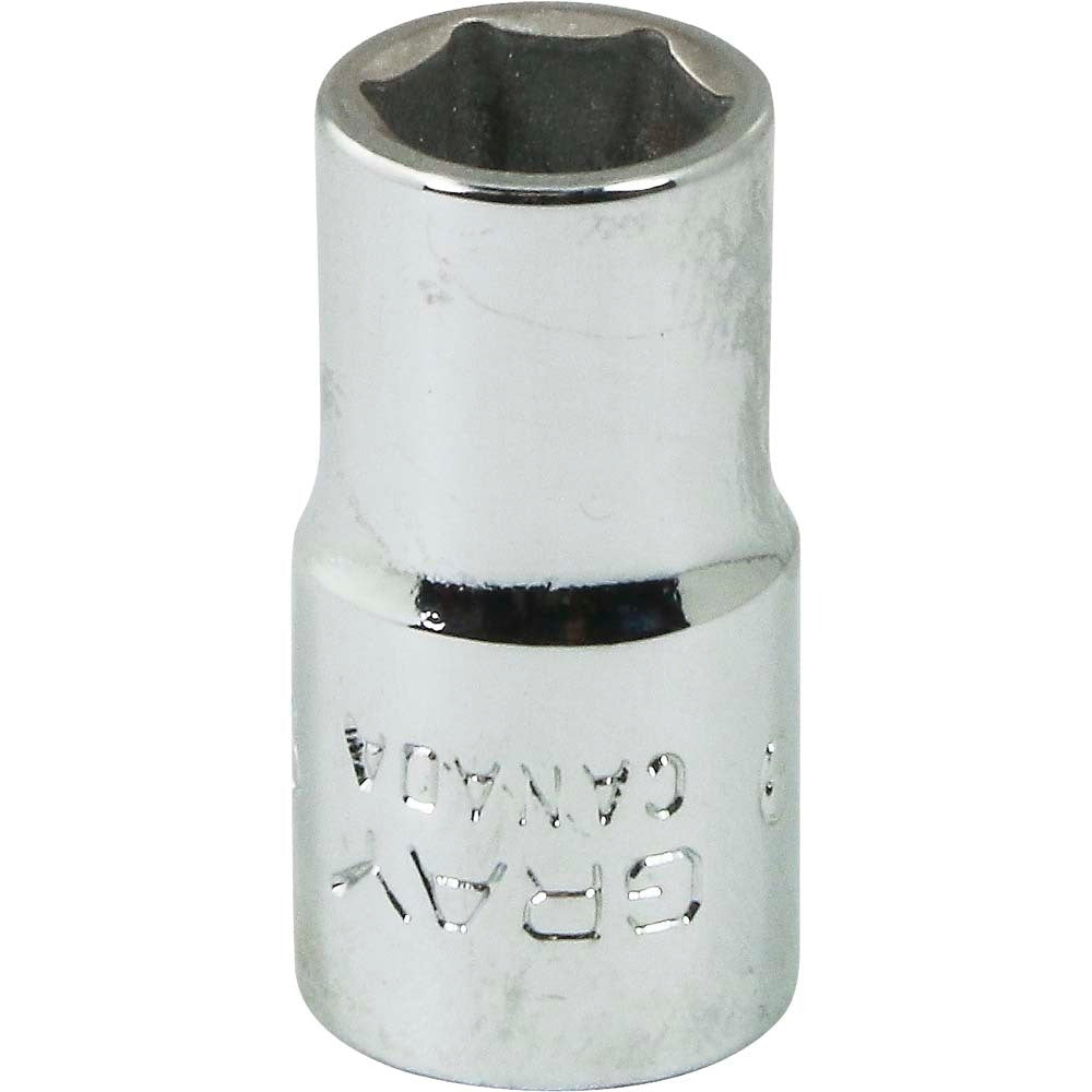 Socket - Chrome, 1/4" Drive, 9/32" Hex, 6-Point