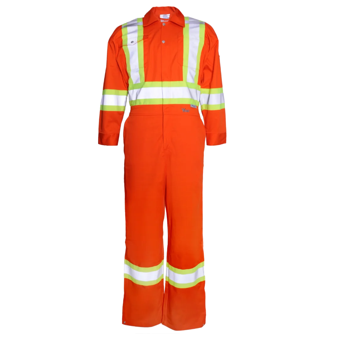 Combinaison de protection ultraviolette haute visibilité Viking®, orange, tissu poly/coton, S