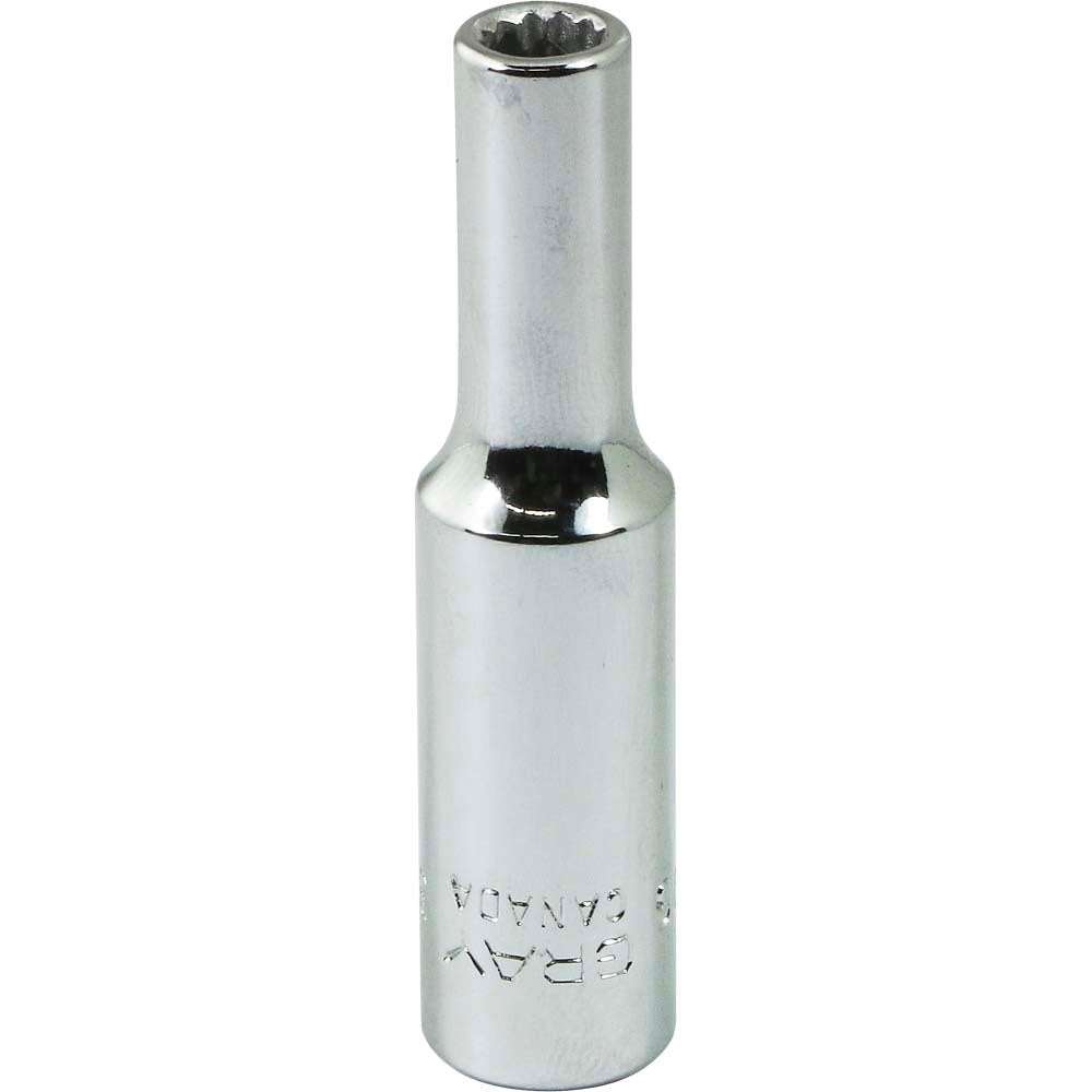 Socket - 3/16" x 1/4" Drive, 12-Point, Deep