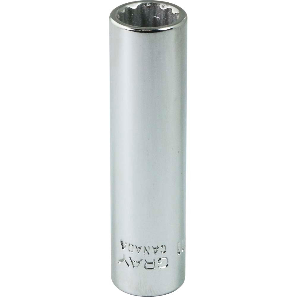 Socket - 11/32" x 1/4" Drive, 12-Point, Deep