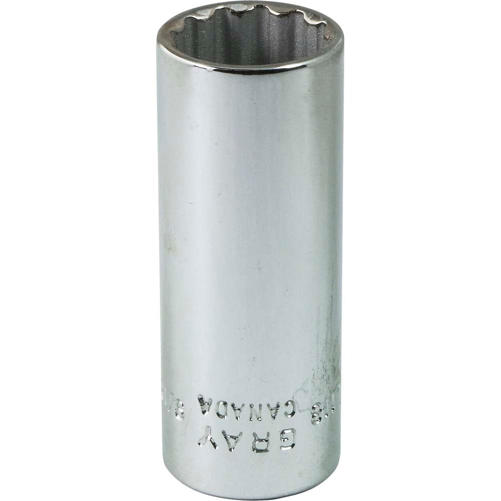 Socket - 9/16" x 1/4" Drive, 12-Point, Deep