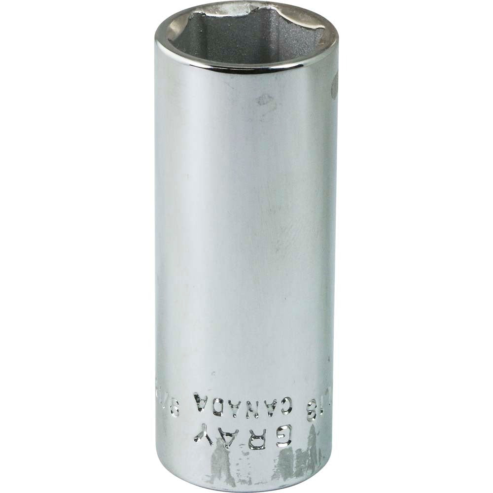 Socket - 9/16" x 1/4" Drive, 6-Point, Deep