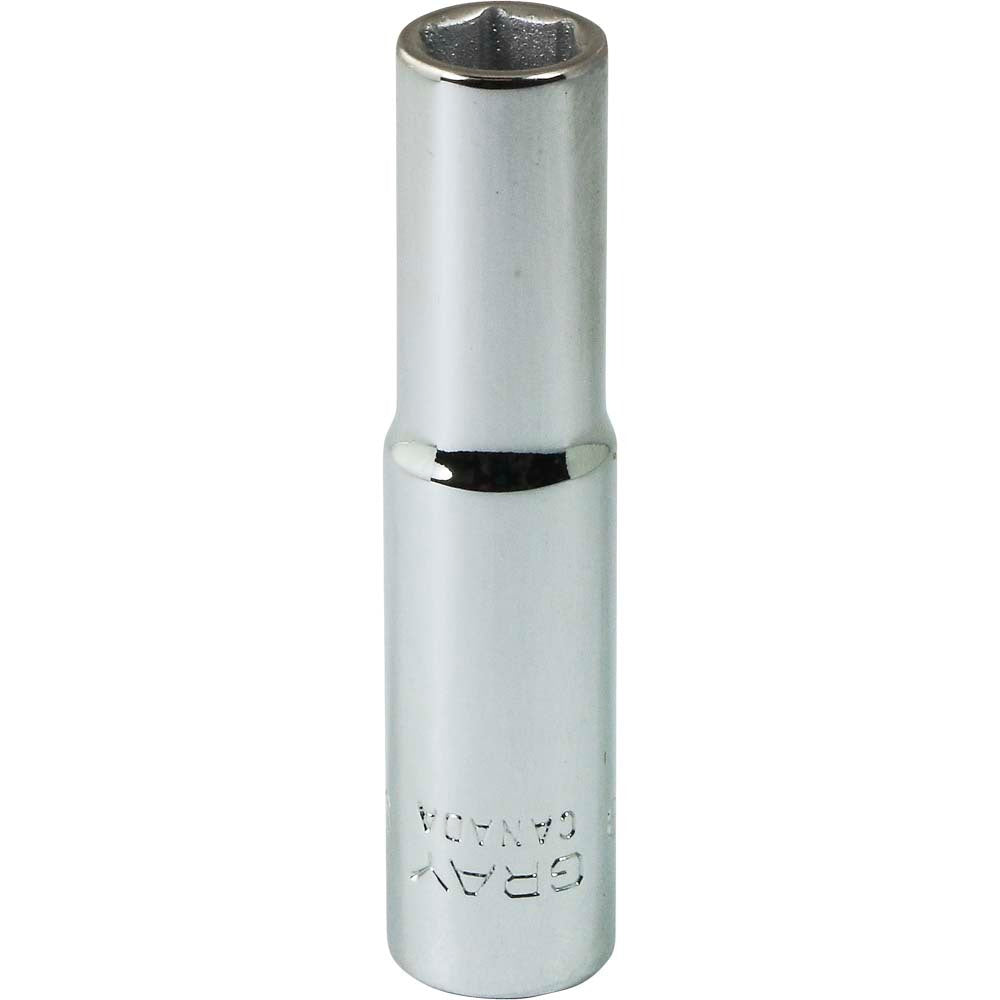 Socket - Deep, 1/4" Drive, 9/32" Hex, 6-Point