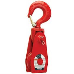 McKissick® Western T-390 Steel Shell Snatch Block for Manila Rope, Self-Colored, J, 8"