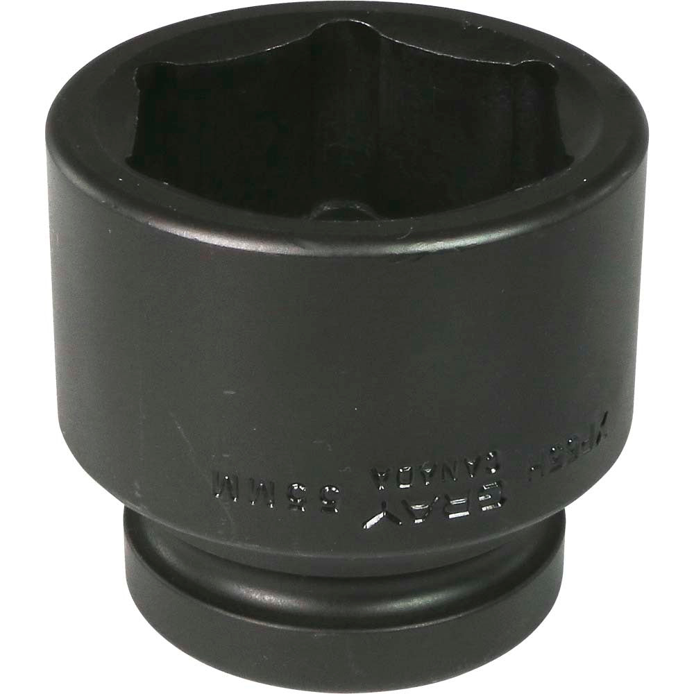 Impact Socket 1" Drive - 55mm Hex, 6-Point