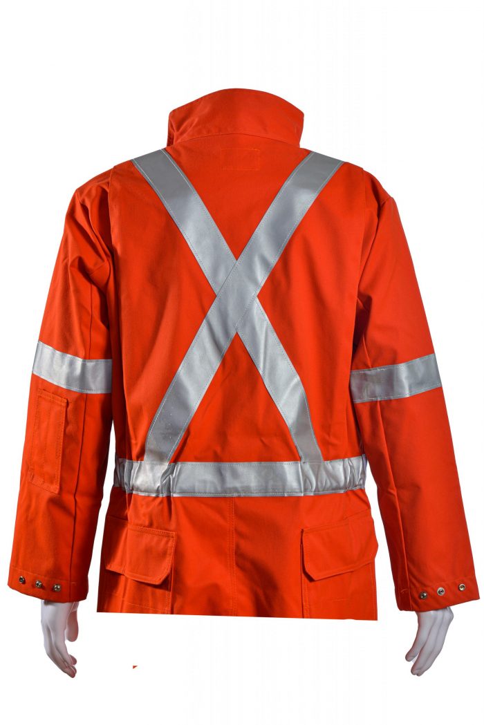 Orange electrician coverall with zipper sz. : 52t