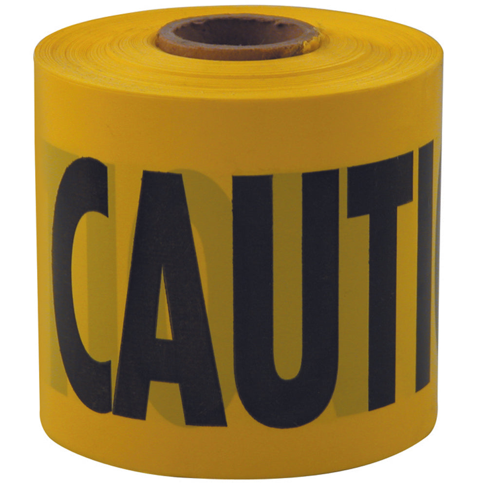 Empire® Barricade Tape - Caution/cuidado, Yellow, 2mm, 3''x 200', 6/PK