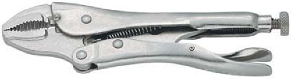 7 Inch Locking Pliers with Curved Jaw and Wire Cutter
