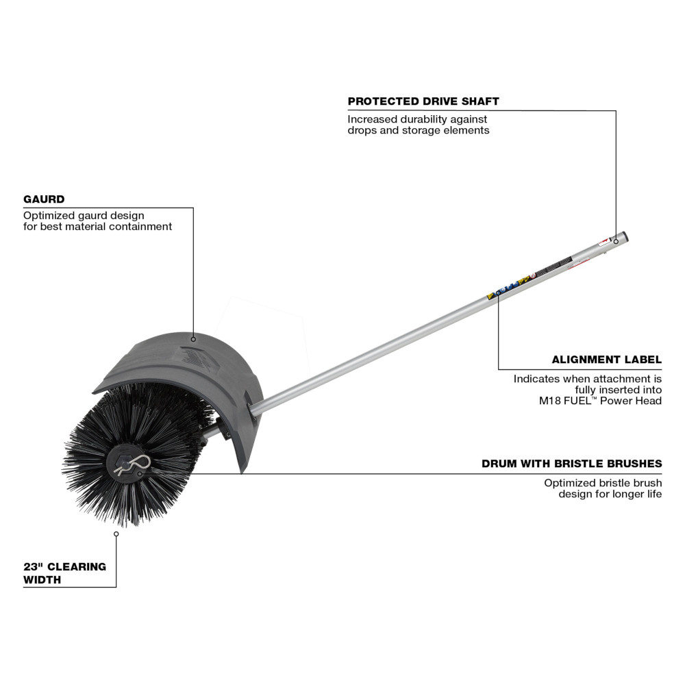 M18 FUEL™ QUIK-LOK™ Bristle Brush Attachment