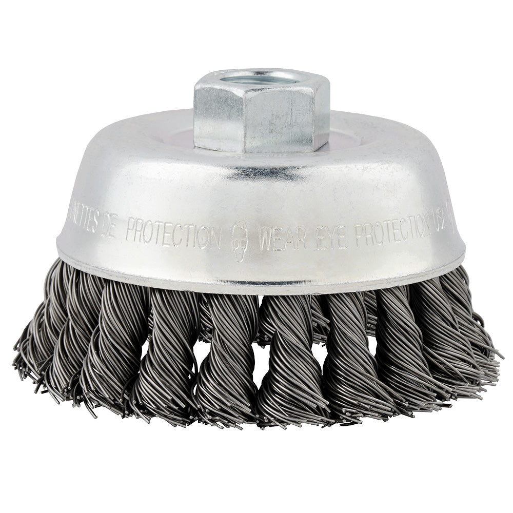3-1/2 In Carbon Steel Knot Wire Cup Brush